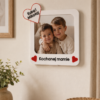 Ramka biała 10x10 cm 02 Personalizowana ramka na zdjęcie 10 × 10 cm 3w1 - BIAŁA